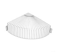 Couvercle de vidange de sol en acier inoxydable 304 pour balcon et cave, filtre de drainage avec surfaces incurvées, support à vis sécurisé, grille murale résistante à la rouille (taille XL)