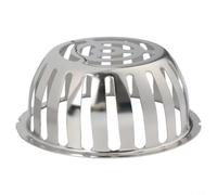 Couvercle de vidange de sol en acier inoxydable pour drainage de toit de balcon, bouchage de tuyau de pluie et contrôle du débit d'eau extérieur (125 mm)
