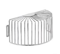 Couvercle de vidange de sol - Filtre de gouttière - Grille de drainage d'angle en acier inoxydable 304 pour un débit d'eau efficace et une défense (260 mm)