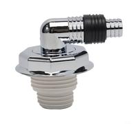 Couvercle de vidange de sol standard anti-odeur pour douche et machine à laver - Chrome ABS joint rotatif à 360 ° compatible avec la plupart des canalisations britanniques