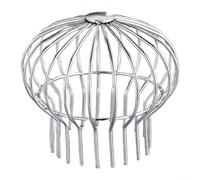 Couvercle de vidange de toit en acier inoxydable durable pour tuyau de descente et protection de gouttière, conçu pour bloquer les rongeurs et les feuilles, améliore la gestion de l'eau en extérieur