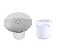 Couvercle de vidange Douche 90 mm Remplacement déchets à écoulement avec capteur de Cheveux Chrome plaqué du Plateau Douche Couvercle vidange pour Le Trou déchets 90 mm Comprend