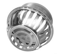 Couvercle de vidange en acier inoxydable anti-obstruction pour gouttière de toit et protection de tuyau d'extérieur, couvercle de vidange de balcon et bloqueur de tuyaux d'égout avec (110 mm)