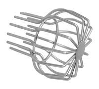 Couvercle de vidange en acier inoxydable - Attrape-feuilles - Construction solide - Fixation rapide pour gouttières - Ne bouche pas - Protège-feuilles pour bec de descente