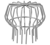 Couvercle de vidange en acier inoxydable - Construction solide - Fixation rapide pour gouttières - Bec de descente - Filtre en acier