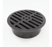 Couvercle de vidange en PVC de 10,2 cm pour sorties de drainage de pelouse avec profil épuré et compatibilité avec les tuyaux de drainage courants
