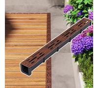 Couvercle de vidange extérieur de 50,8 cm - Grille en bois durable pour patio et cour - Gestion efficace de l'eau pour solutions de drainage des trottoirs et des terrasses
