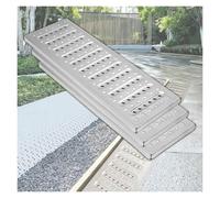 Couvercle de vidange for trottoir de jardin d'allée(3pcs,58x15x2.5cm)