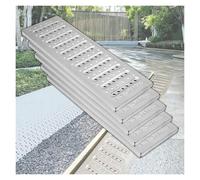 Couvercle de vidange for trottoir de jardin d'allée(5pcs,58x30x2.5cm)