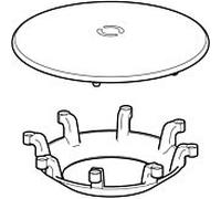 couvercle de vidange Geberit pour baignoire Comfort Plus 595051000