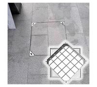 Couvercle de vidange invisible en acier inoxydable - 70 x 70 cm - Idéal pour les allées en béton, les sous-sols et les projets de rénovation - Résistant aux intempéries et design lourd