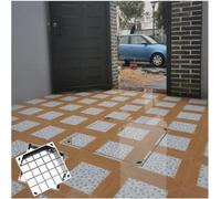 Couvercle de vidange invisible en acier inoxydable - 8 cm - 80 x 80 cm - Durable et élégant - Idéal pour une utilisation en extérieur et en intérieur