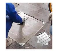 Couvercle de vidange invisible en acier inoxydable, grille carrée et cadre, couvercle d'égout décoratif invisible pour terrasse/jardin, solution commerciale de drainage des eaux usées englouties