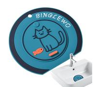 Couvercle de vidange portable, bouchon de filtre d'aspiration, crépine annulaire de 5,71 x 5,31 pouces avec joint solide, protecteur de canalisation de salle de bain, couvercle d'évier facile à nettoy