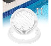 Couvercle de vidange principal pour piscine Hayward SP1030 avec kit d'installation complet, sécurité conçue pour éviter les accidents, matériau ABS blanc