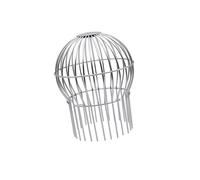 Couvercle de vidange rond antiblocage robuste, conception en forme de dôme en acier inoxydable, protection de gouttière de balcon avec couvercle de vidange sphérique à installation rapide pour toit