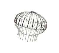 Couvercle de vidange rond antiblocage robuste, conception en forme de dôme en acier inoxydable, protection de gouttière de balcon avec couvercle de vidange sphérique à installation rapide pour toit