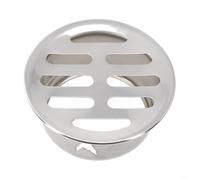 Couvercle de vidange rond en acier inoxydable pour applications de drainage de balcon, systèmes de drainage de toit et raccords de tuyau de pluie en PVC (Ø 50 mm)