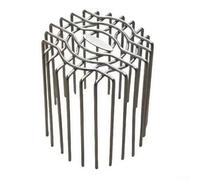 Couvercle de vidange rond en acier inoxydable pour gouttière, balcon, sol et jardin, utilisation en extérieur pour éviter que les feuilles et les débris ne s'encrassent efficacement - Argenté (110 mm)