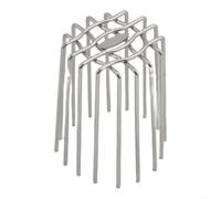 Couvercle de vidange rond en acier inoxydable pour gouttière, balcon, sol et jardin, utilisation en extérieur pour éviter que les feuilles et les débris ne s'encrassent efficacement - Argenté (63 mm)