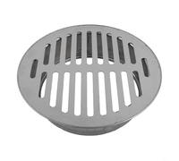 Couvercle de vidange rond en acier inoxydable pour toit de balcon, bouchon de tuyau de pluie, couvercle de drainage pratique, pour drainage extérieur en PVC, jardin (Ø 150 mm)