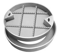 Couvercle de vidange rond invisible et couvercle intégré et base pour terrasse, jardin, aire de jeux - Solut D résistant aux intempéries pour espaces extérieurs