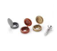 Couvercle de vis à charnière, 600 pièces, capuchon de protection pliable en plastique for meubles de voiture, écrous décoratifs, boulons