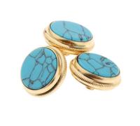 Couvercle de vis de capuchon de valves de boutons de doigt de trompette, accessoires de trompettes de basse musicale, couvercle de boutons de remplacement de capuchon de clés, 3 paquets