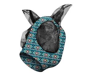 Couvercle de visage de mouche, couverture de couverture de visage de mouche de mèche d'ouverture des yeux extra-larges, équipement équestre respirant ajusté ouverture de grands yeux