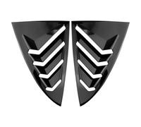 Couvercle de Volets de fenêtre arrière Compatible avec Tesla Model 3 2017-2023 Model Y 2020+, Pare-Soleil de Ventilation, Garniture, Accessoires de Voiture(Carbon Fiber Black)