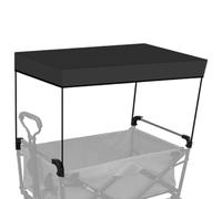 Couvercle de Wagons, verrière de Wagon, Couvercle en PVC à l'épreuve du Soleil 33x19 Pouces, Couverture canopée Facile à Verser avec 4 poteaux pour Chariot Chariot