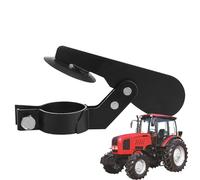 Couvercle d'échappement de tracteur, clapet d'échappement de tracteur,Bavette anti-pluie polyvalente en acier au carbone Couvercle d'échappement noir résistant à l'usure, clapet d'échappement résist
