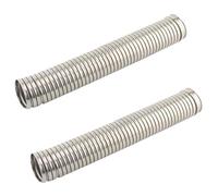 Couvercle D'échappement Rond Couvercle de protection silencieux d'échappement flexible chromé pour Harley Knucklehead Panhead FL EL(2PCS)