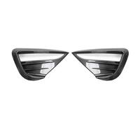 Couvercle Décoratif De Pare-brouillard De Pare-chocs Avant De Voiture Pour Tesla Pour Model Y 2021-2024 Cache-lentille phare voiture(Fibre de carbone brillante)