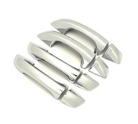 Couvercle décoratif de poignée Autocollant Protection Chromé En Fibre Carbone Pour Poignée Porte Voiture Pour VW Pour Sharan MK2 7N 2010-2019(Chrome Color B)