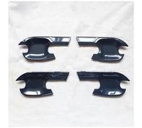 Couvercle décoratif de poignée Pour Isuzu Pour Dmax RG 2020 MU X Mux RJ 2021-2025 Accessoires De Voiture Poignée De Porte Couvercle De Cuvette Garniture Pièces En Plastique(Style 2)