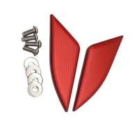 Couvercle décoratif de trou de miroir adapté à Panigale V4 2018 2019 2020 2021 2022 2023 2024, Base de rétroviseur, capuchon d'élimination de déflecteur Pièces de réparation(Red)