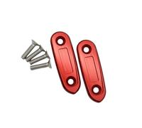 Couvercle décoratif de trou de miroir Convient pour YZF R3 R15 V3 V4 2017-2025 2024 2023 2022 2021 2019, capuchon d'éliminateur de déflecteur de Base de rétroviseur Pièces de réparation(Red)