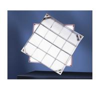 Couvercle décoratif invisible en acier inoxydable pour fosse septique - 70 x 70 cm - Solution d'accès extérieur durable - Design caché pour jardins et terrasses