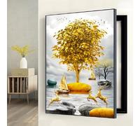 Couvercle décoratif noir pour boîte à fusibles - Couvercle mural pour disjoncteur électrique 30 x 40 cm - Élégant cachette pour boîte de distribution électrique