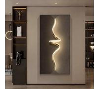 Couvercle décoratif pour boîtier électrique, couvercle décoratif pour panneau électrique, boîtier moderne à couvercle rabattable pour compteur électrique, pour salon ou b Black-I 55x110cm/21.7x43.3in