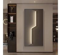 Couvercle décoratif pour boîtier électrique, couvercle décoratif pour panneau électrique, boîtier moderne à couvercle rabattable pour compteur électrique, pour salon ou bu Black-B 40x60cm/15.7x23.6in