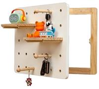 Couvercle décoratif pour compteur électrique, panneau de disjoncteur monté sur bois, étagère murale pour fuites de circuit