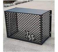 Couvercle d'écran de climatiseur en alliage d'aluminium, housse de protection amovible, conception creuse sculptée, housse de protection verticale pour climatiseur, ne rouille pas facilement