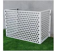 Couvercle d'écran de climatiseur en alliage d'aluminium, housse de protection amovible, conception creuse sculptée, housse de protection verticale pour climatiseur, ne rouille pas facilement