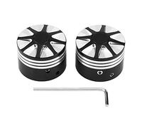 Couvercle d'écrou d'axe Avant, Moto Cache-Boulon de Cache-écrou d'essieu Avant pour Moto Noir