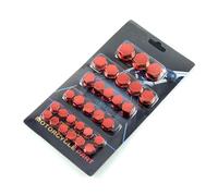 Couvercle d'écrou de décoration d'accessoires de Moto, Compatible avec CBF 600 790 CF Moto Xmax 250 650 1000(Red)