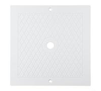 Couvercle d'écumoire de piscine carré de 25,4 cm de rechange pour Hayward SPX1082E SP1084 - Très résistant aux UV - Blanc - Accessoire d'entretien pour piscine enterrée (1 paquet)