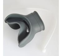 Couvercle d'embouchure de régulateur et support de pieuvre pour plongée sous-marine et tuba conçu avec rainure de fixation pour fournir une connexion ferme et empêcher les débris d'entrer (gris)