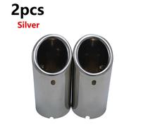 Couvercle D'embout De Silencieux D'accès De Voiture,Accessoires Automobiles,Q5 A5 Vw Tiguan Volkswagen Passat B7 Cc 1.8t 2.0t Audi A3 8v 8p A4 B8 A1,76mm - Type 2pcs Silver